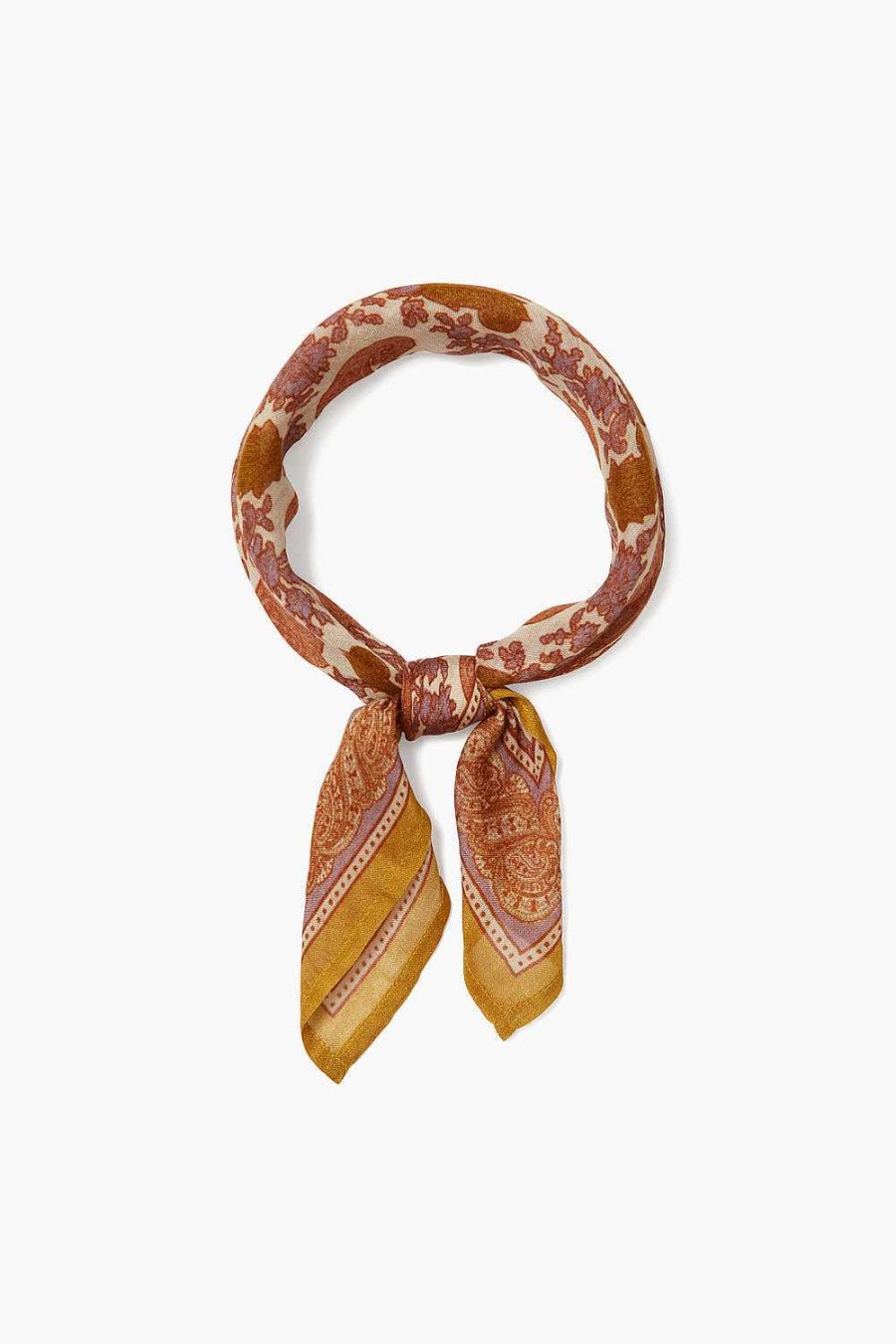 Accessory Chan Luu | Mineral Yellow Boteh Bandana