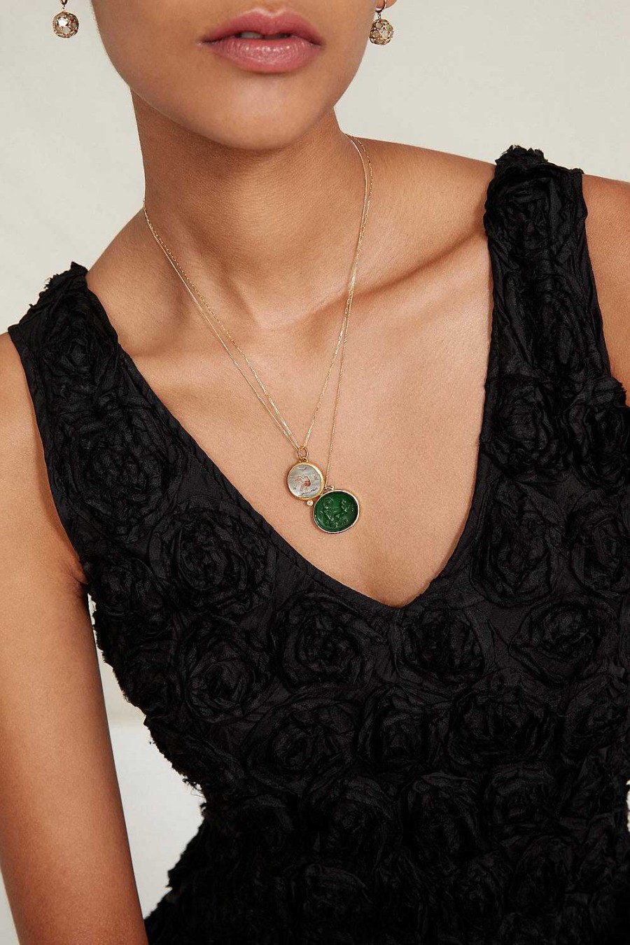 Jewelry Chan Luu | 14K Gladiator Necklace Green