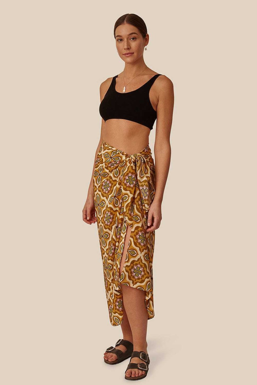 Ready To Wear Chan Luu | Mineral Yellow Crux Sarong