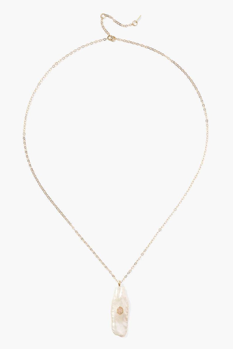 Jewelry Chan Luu | 14K White Biwa Pearl Oasis Necklace