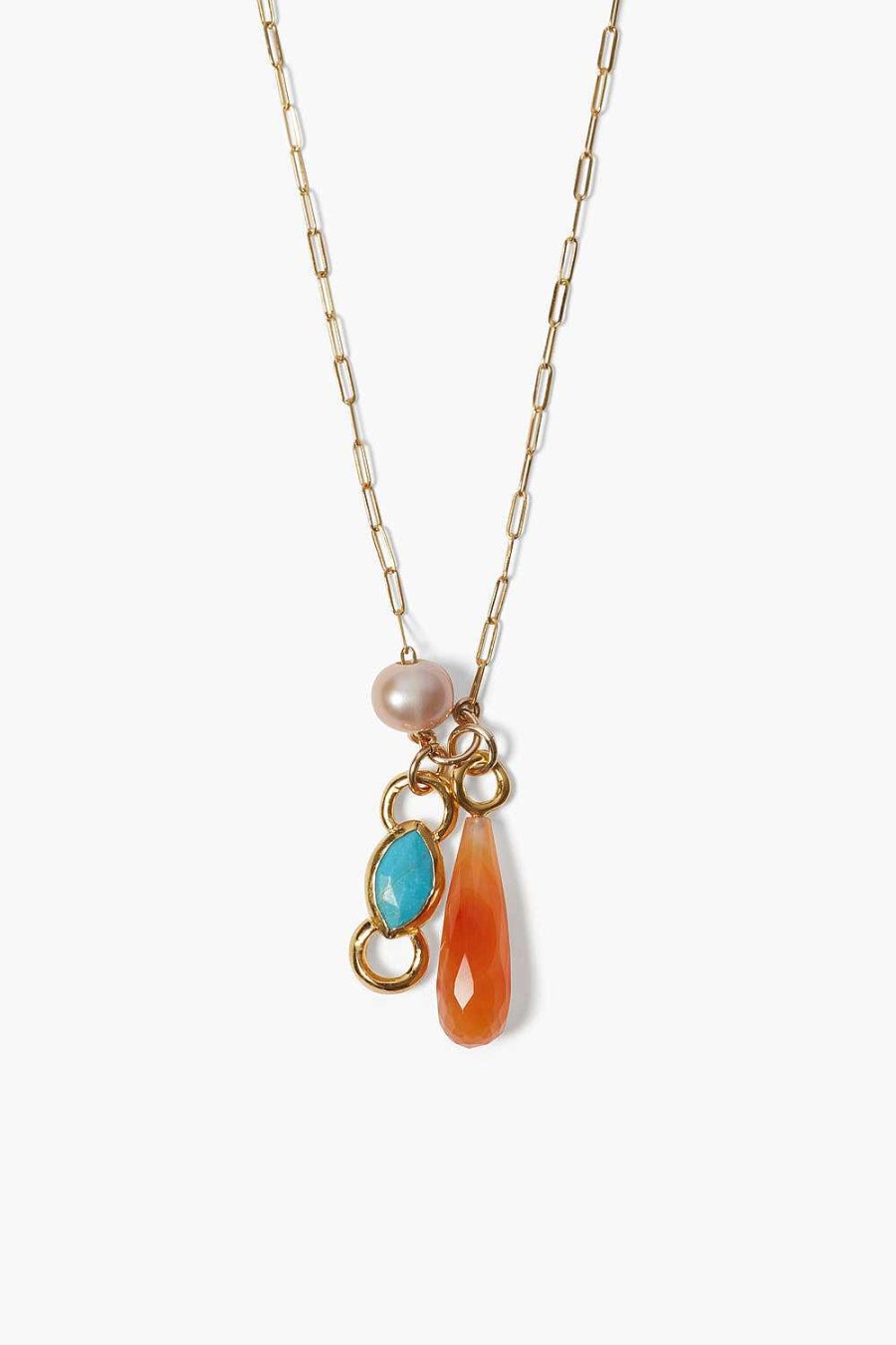 Jewelry Chan Luu | Castillo Charm Necklace Turquoise Mix