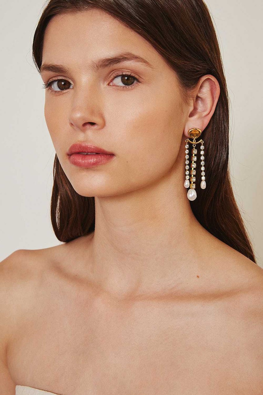 Jewelry Chan Luu | Crystal And Gold Trinidad Earrings