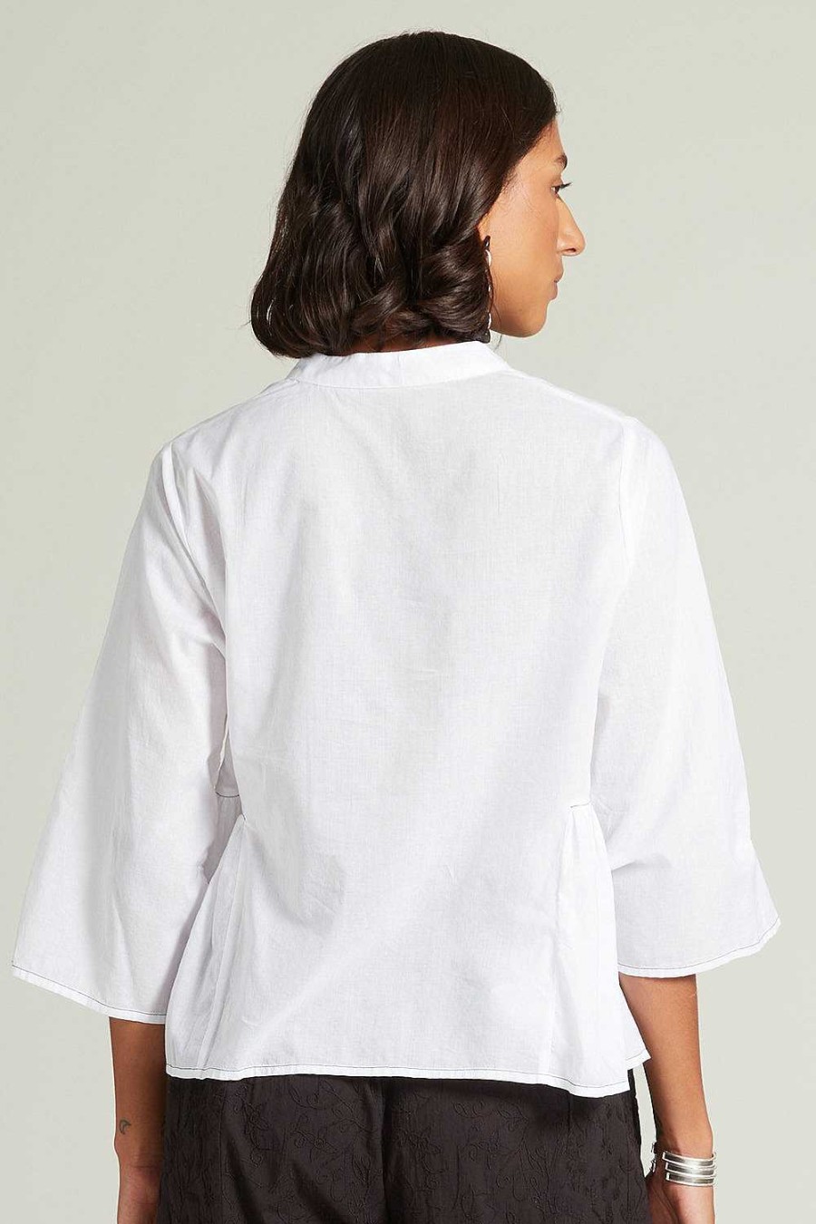 Ready To Wear Chan Luu | Anokhi Keyhole Blouse White