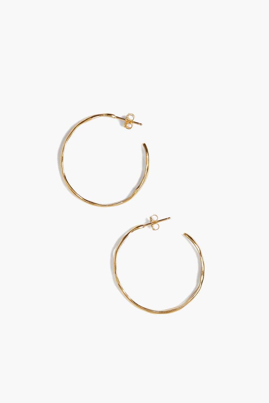 Jewelry Chan Luu | Wave Hoop Earrings Yellow Gold