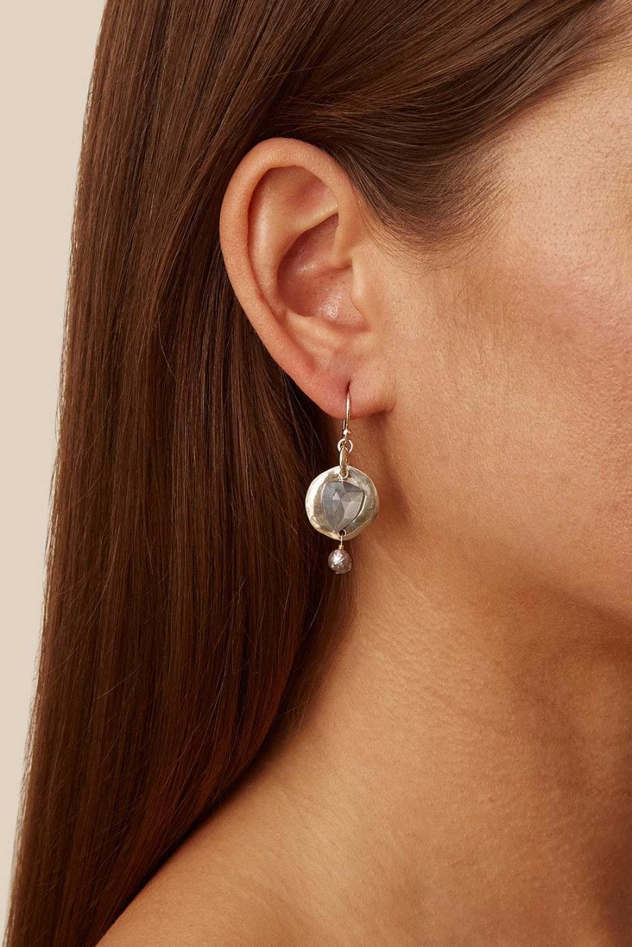 Jewelry Chan Luu | Moonstone & Pearl Ostra Earrings