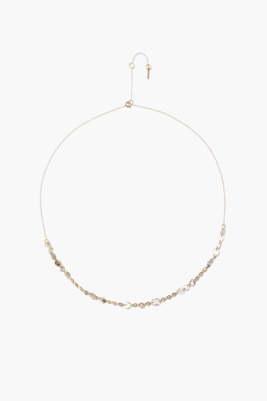 Jewelry Chan Luu | 14K Sliced Champagne Diamond Short Necklace