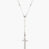 Jewelry Chan Luu | Silver Dagger And White Pearl Necklace