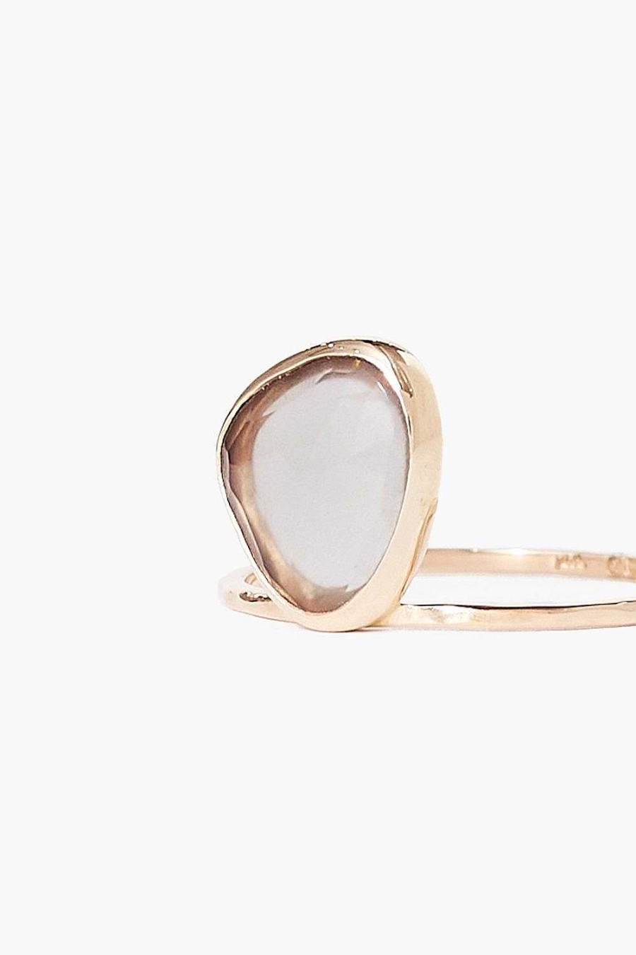 Jewelry Chan Luu | 14K Grey Moonstone Cliff Ring