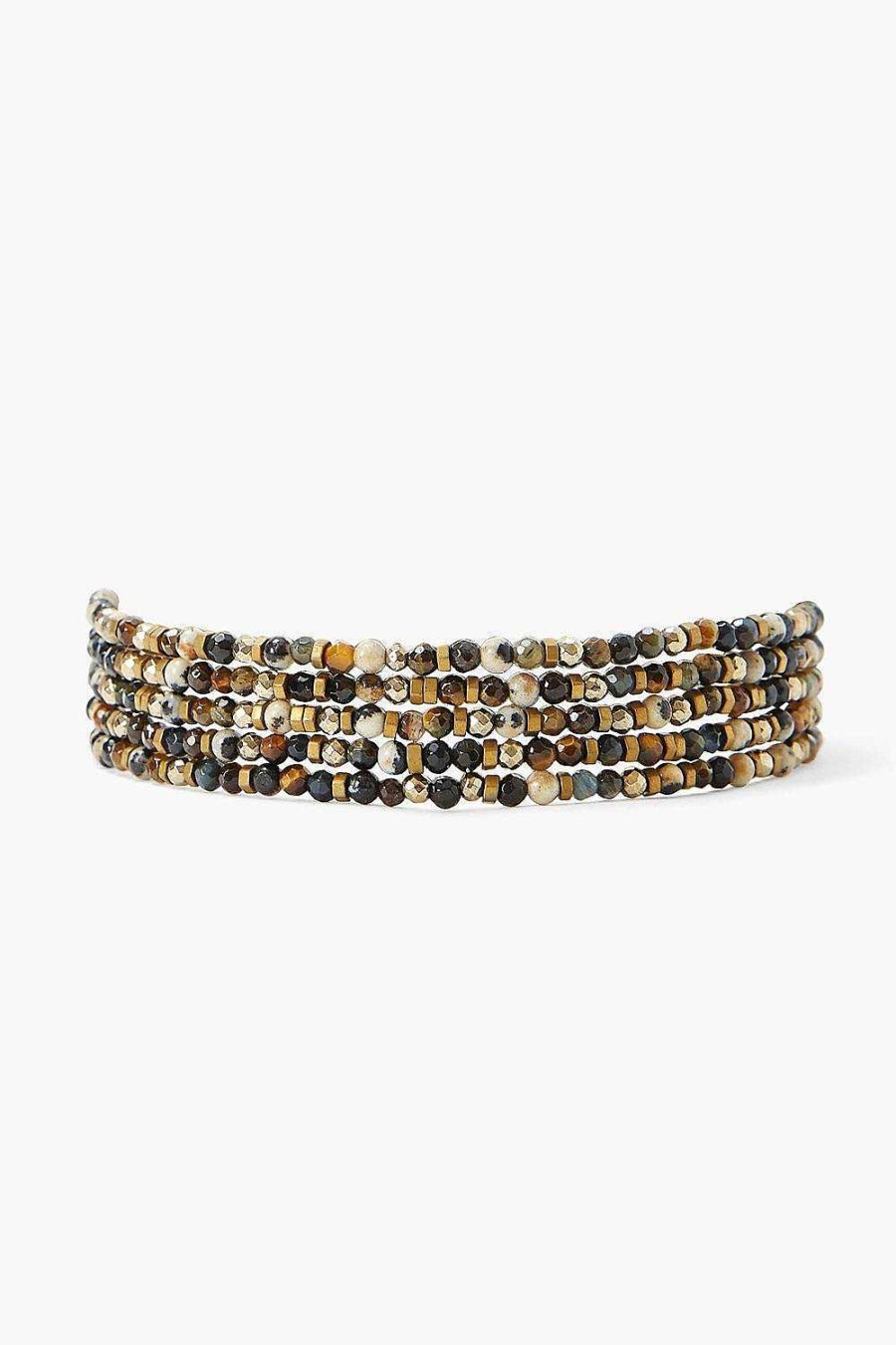 Jewelry Chan Luu | Blue Tigers Eye Naked Wrap Bracelet