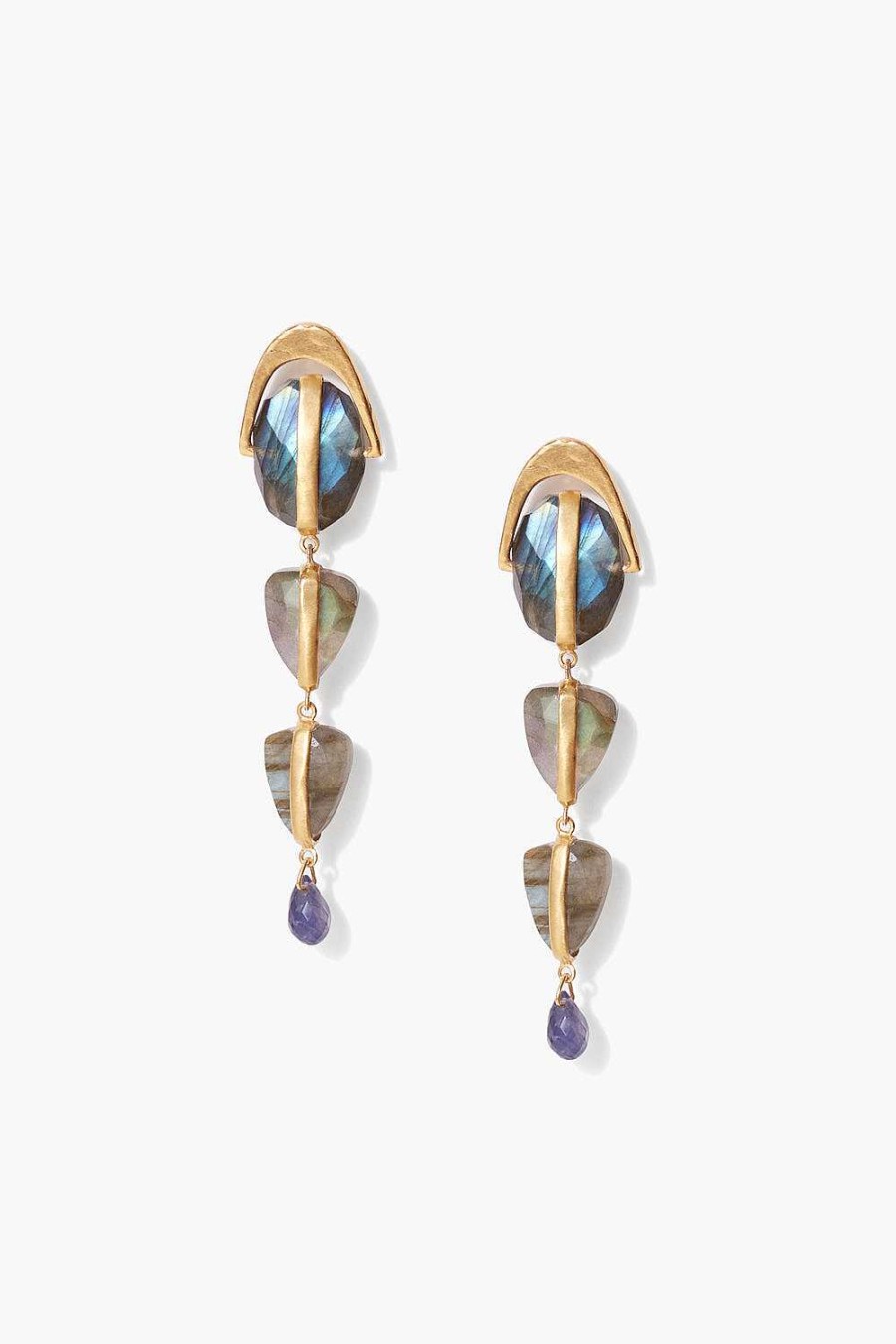 Jewelry Chan Luu | Labradorite Mix Rise Earrings