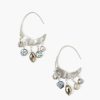 Jewelry Chan Luu | Petite Crescent Grey Pearl And Labradorite Mix Silver Hoop Earrings