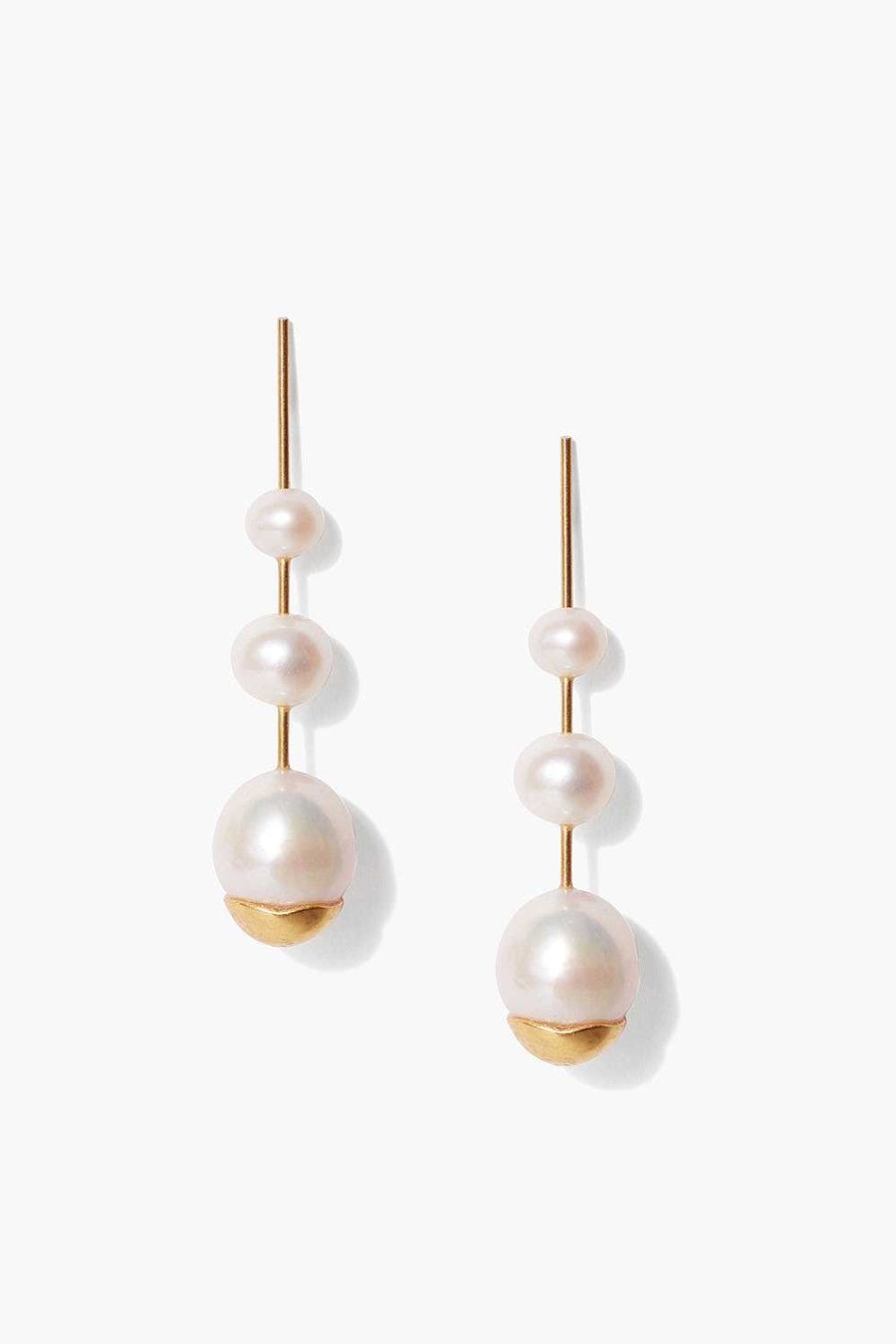 Jewelry Chan Luu | Gold Dipped Pearl Cascade Earrings