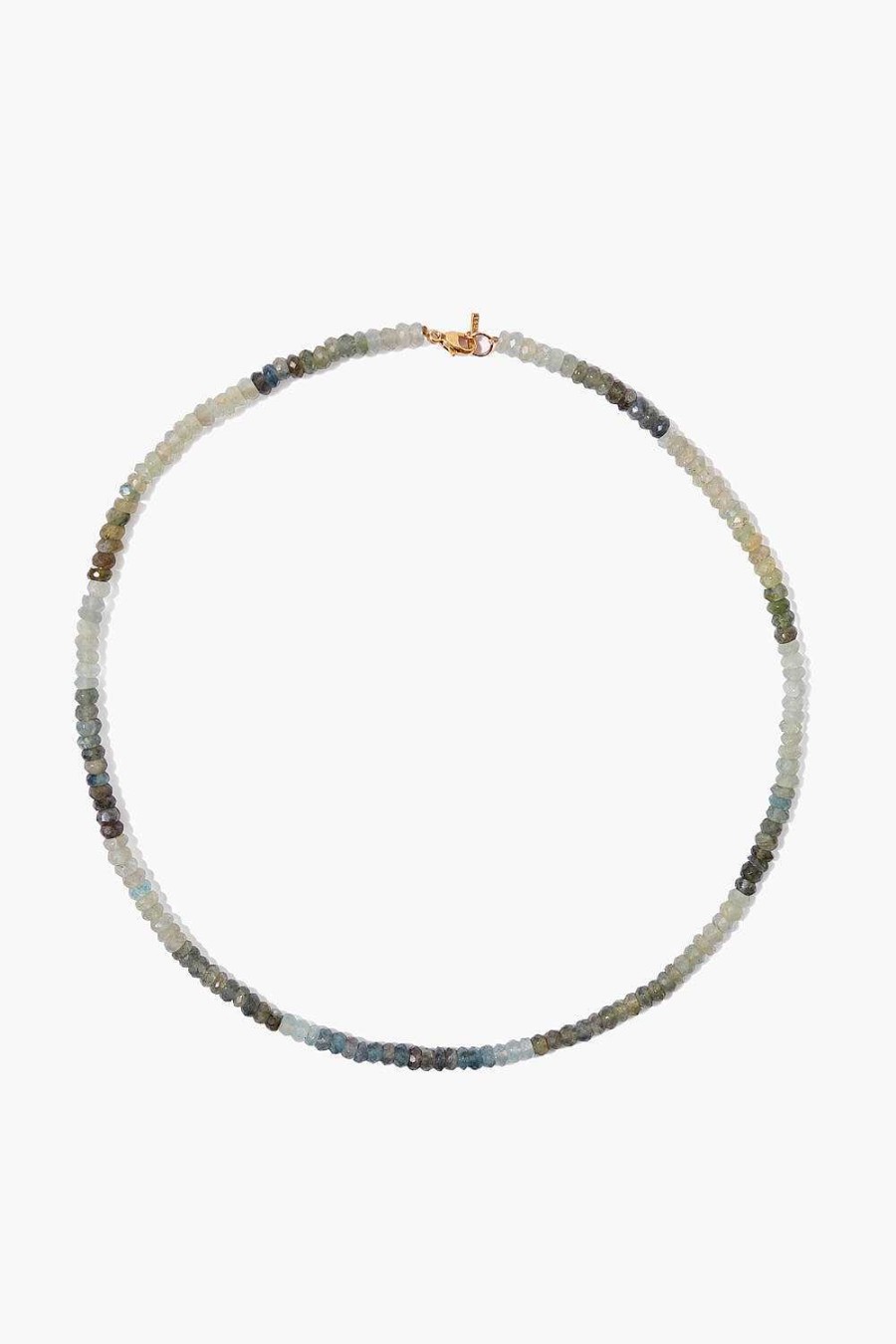 Jewelry Chan Luu | 14K Moss Aquamarine Petra Necklace