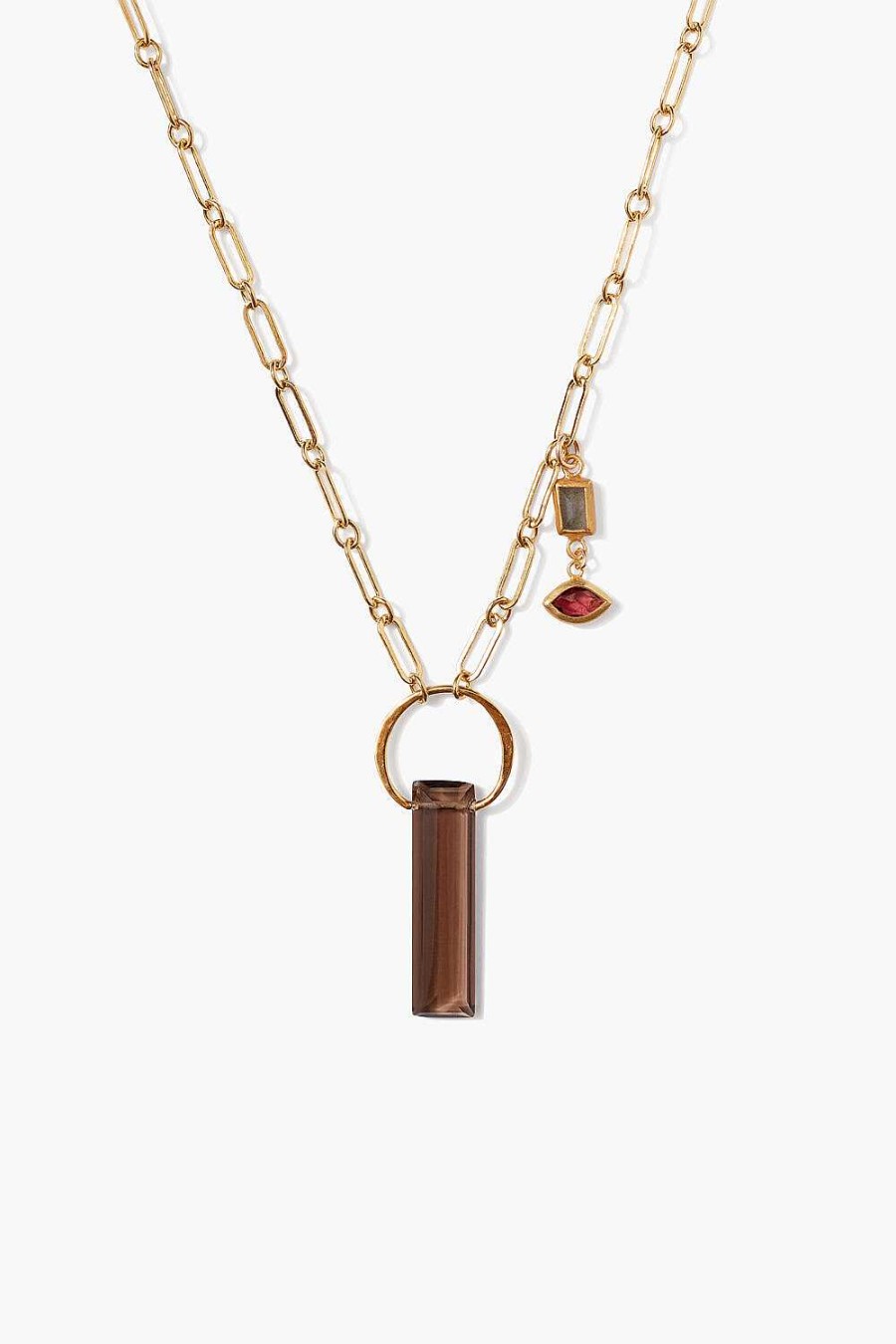 Jewelry Chan Luu | Cleo Necklace Smoky Quartz