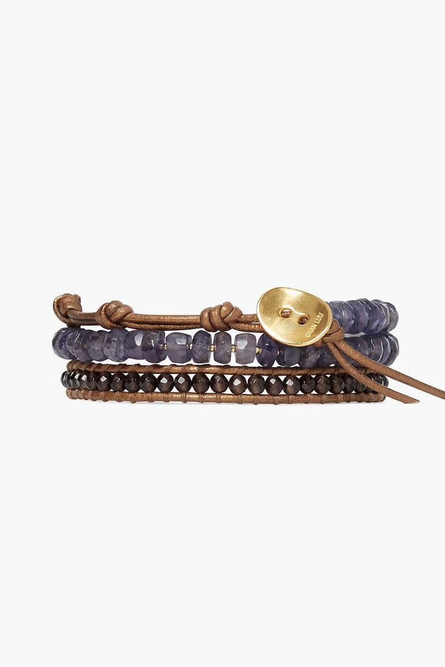 Jewelry Chan Luu | Mano Triple Wrap Bracelet Iolite Mix