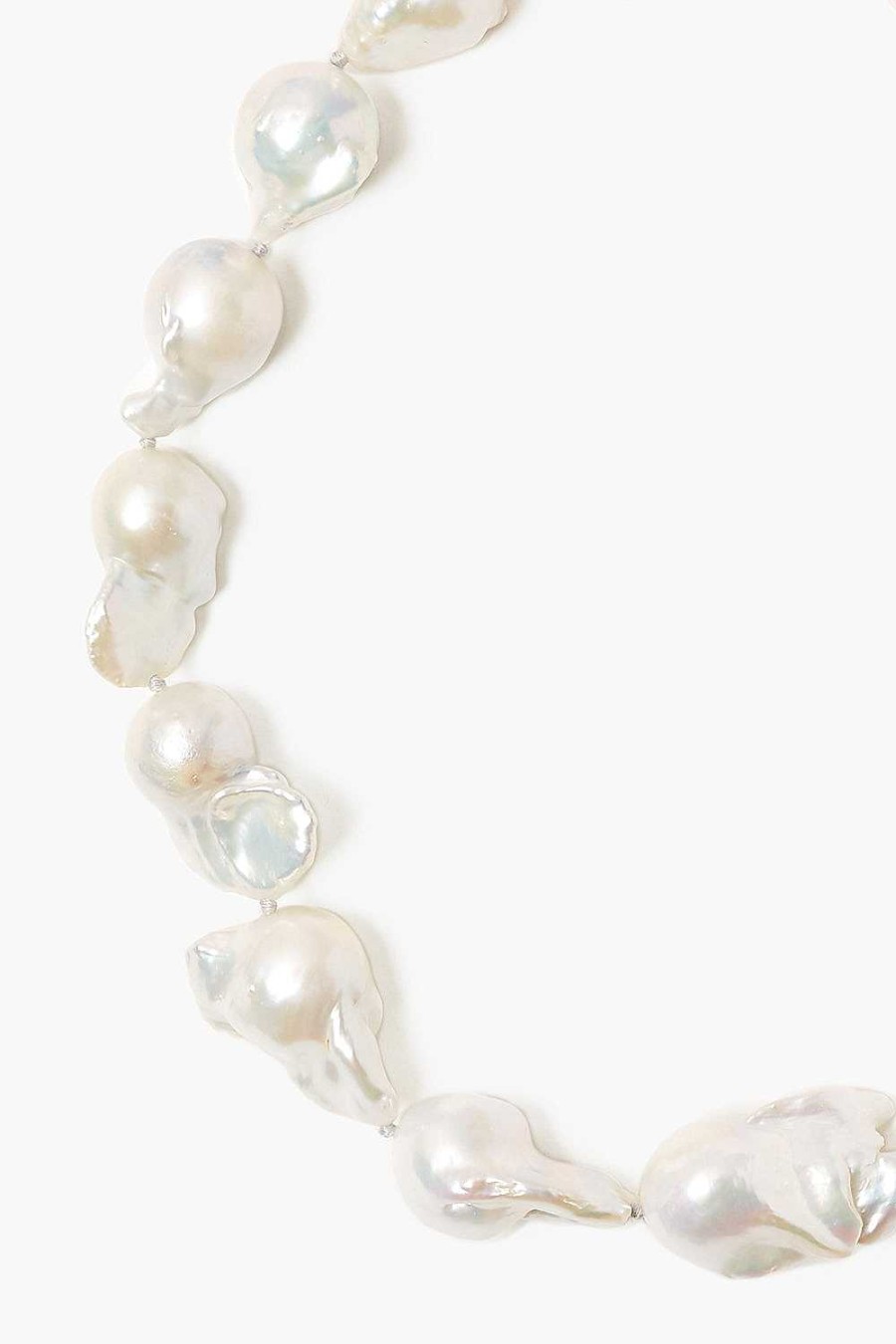 Jewelry Chan Luu | White Baroque Pearl Collar Necklace