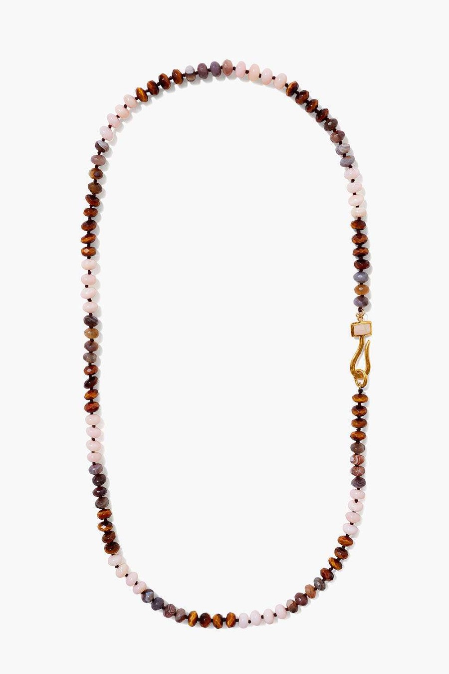 Jewelry Chan Luu | Tiger'S Eye Mix Grand Odyssey Necklace