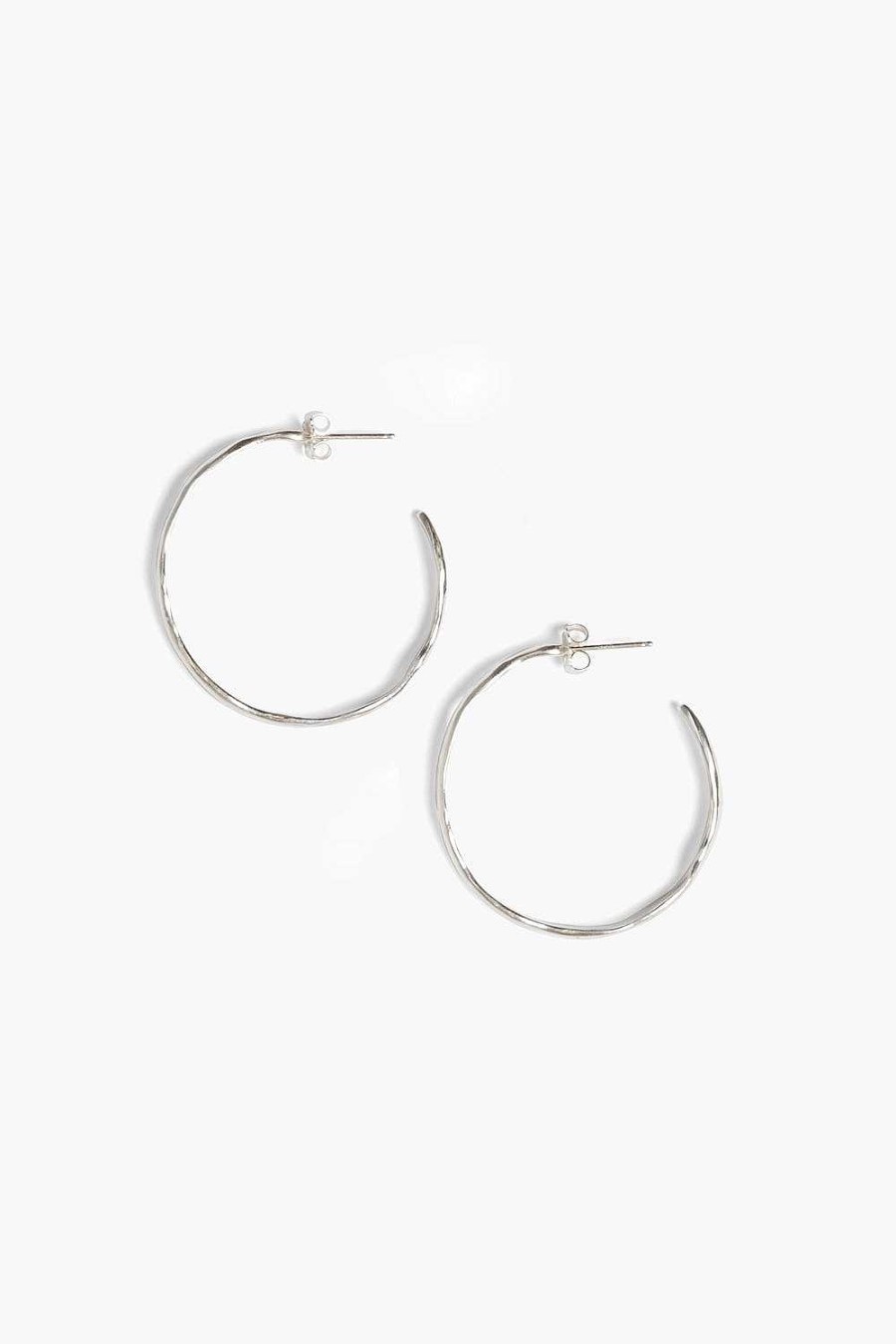 Jewelry Chan Luu | Wave Hoop Earrings Silver