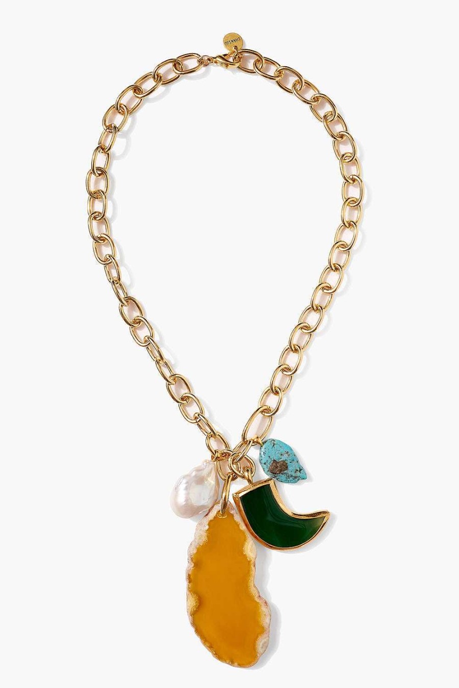 Jewelry Chan Luu | Florence Charm Necklace Yellow Mix