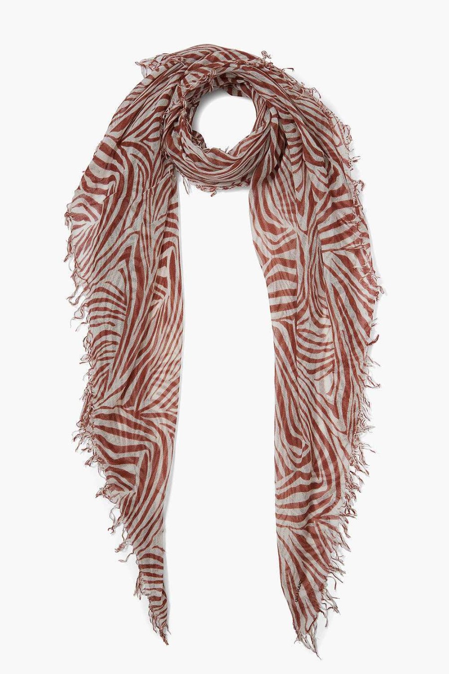 Accessory Chan Luu | Sequoia Zebra Print Cashmere And Silk Scarf