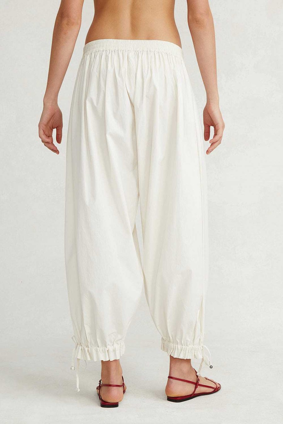 Ready To Wear Chan Luu | Balloon Poplin Pant Eggshell