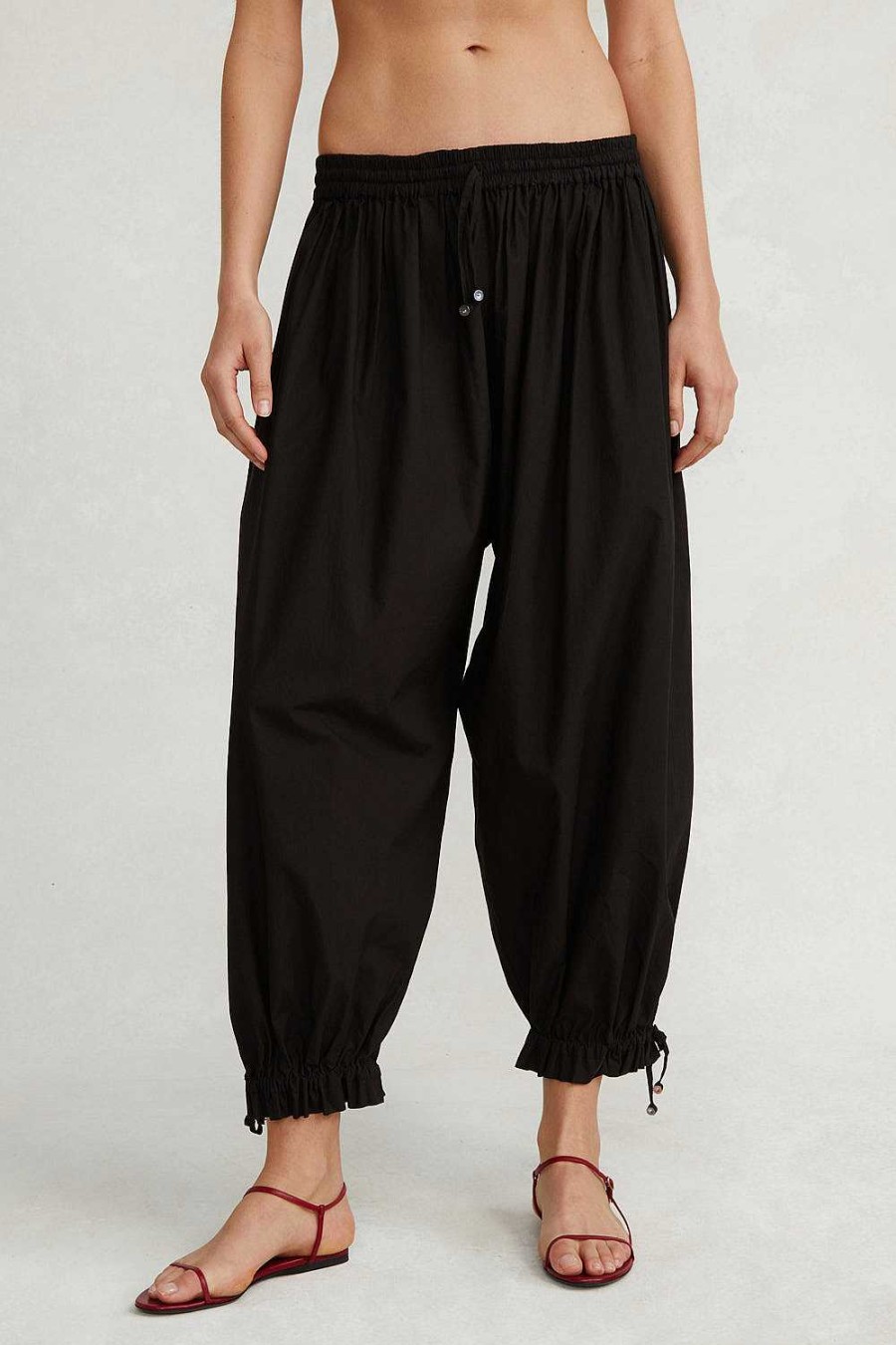 Ready To Wear Chan Luu | Balloon Poplin Pant Caviar