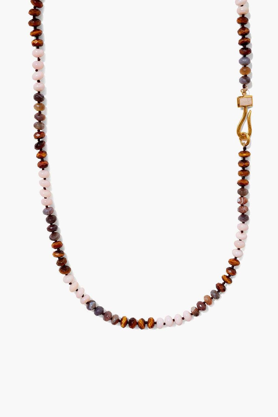 Jewelry Chan Luu | Tiger'S Eye Mix Grand Odyssey Necklace