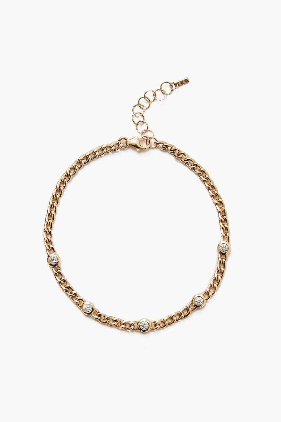 Jewelry Chan Luu | 14K Round Diamond Chain Bracelet