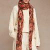 Accessory Chan Luu | Fired Brick Meadow Floral Cashmere And Silk Scarf