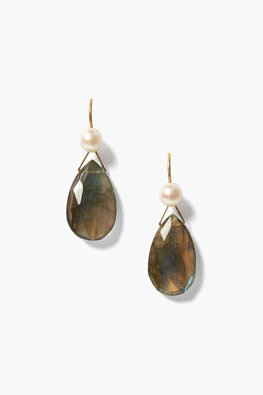 Jewelry Chan Luu | Yasmine Pearl Earrings Labradorite