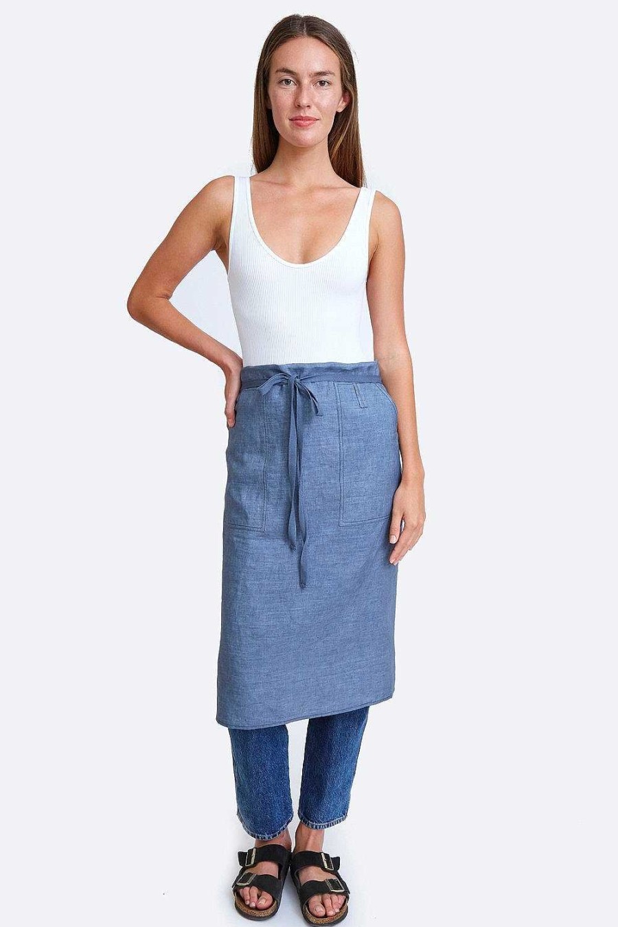 Home Chan Luu | Stone Wash Linen Apron