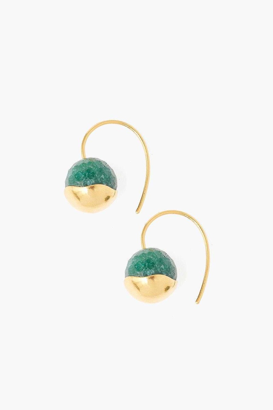 Jewelry Chan Luu | Gold Dipped Indian Aventurine Earrings