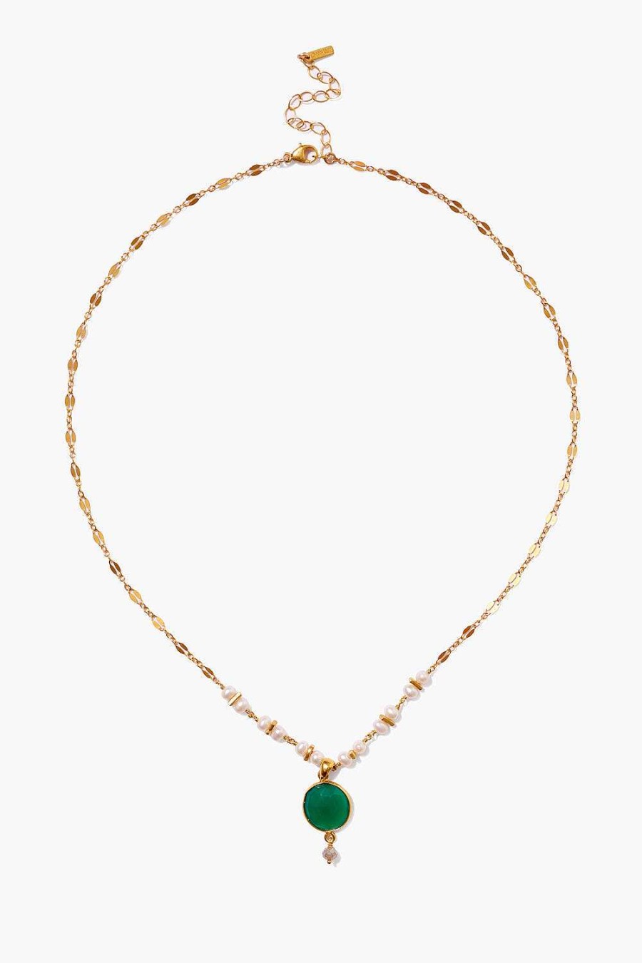 Jewelry Chan Luu | Aventurine Mix And Pearl Penina Pendant Necklace