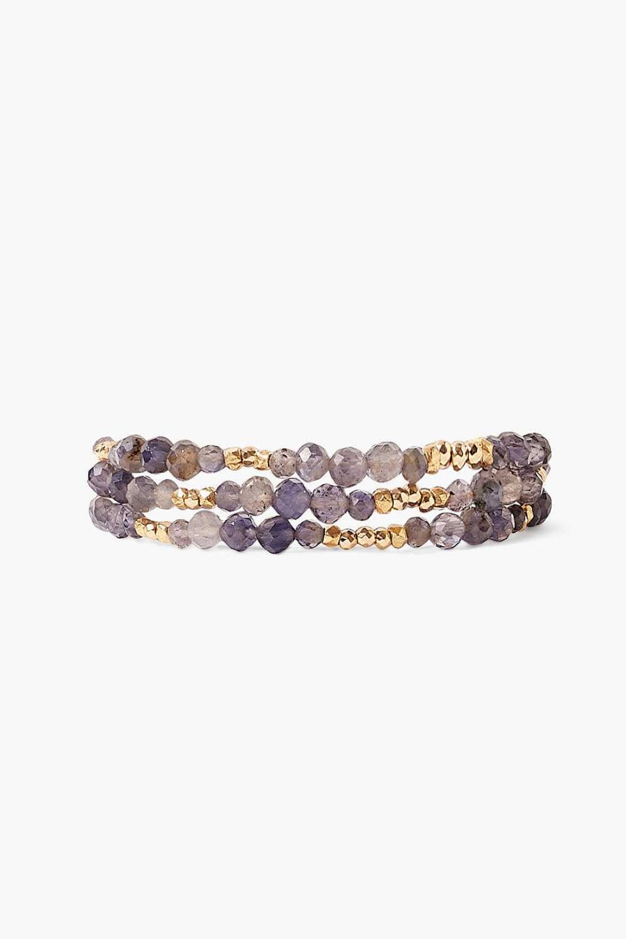 Jewelry Chan Luu | Granada Naked Wrap Bracelet Iolite Gold