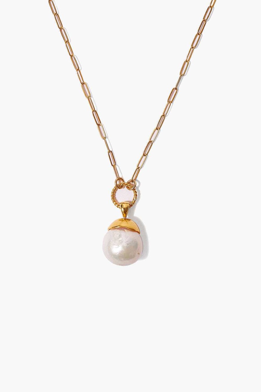 Jewelry Chan Luu | Gold Dipped Pearl Pendant Necklace