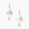 Jewelry Chan Luu | White Pearl And Diamond Teardrop Earrings