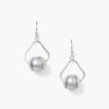 Jewelry Chan Luu | Maribel Drop Earrings Grey Pearl