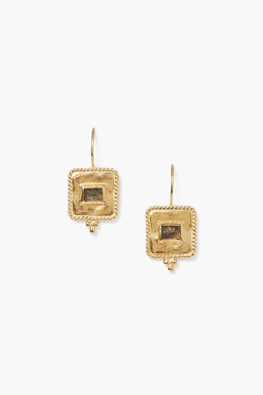 Jewelry Chan Luu | Pilar Earrings Gold Labradorite