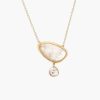 Jewelry Chan Luu | 14K Quartz Diamond Drop Gold Cliff Necklace