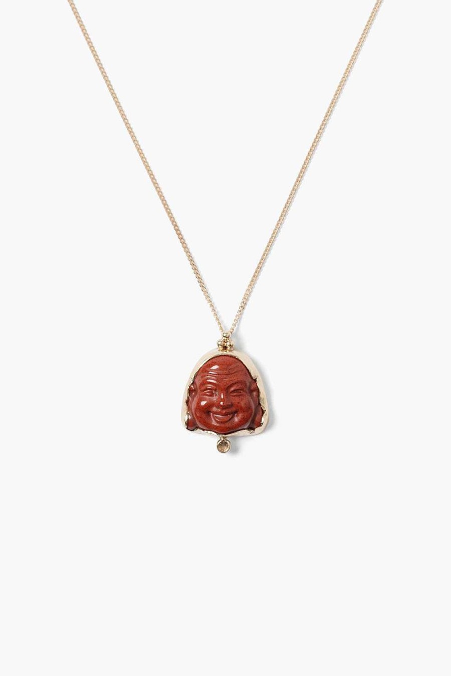 Jewelry Chan Luu | 14K Buddha Necklace Red Jasper