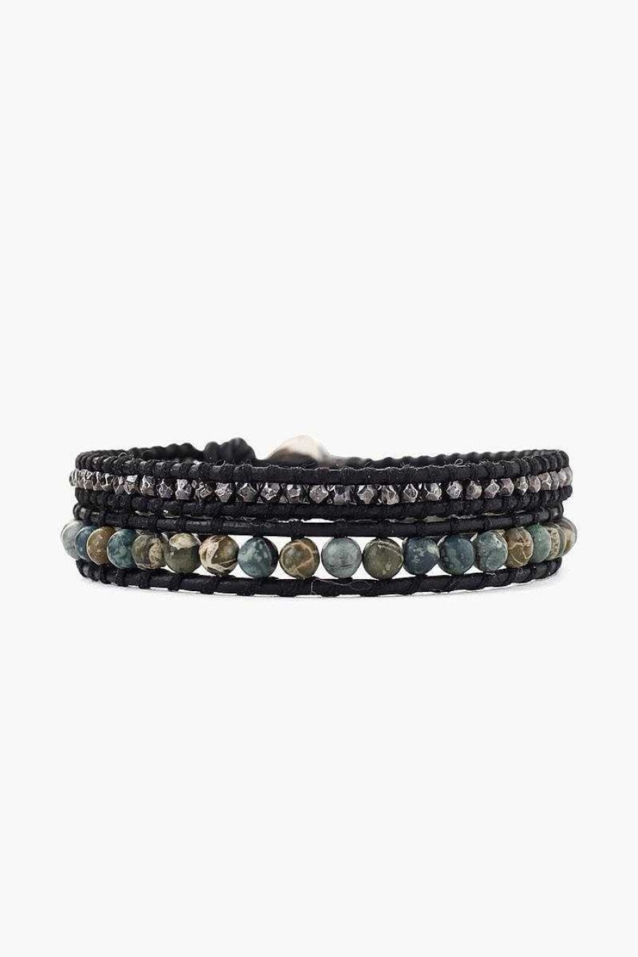 Jewelry Chan Luu | Green Mix Double Wrap Bracelet