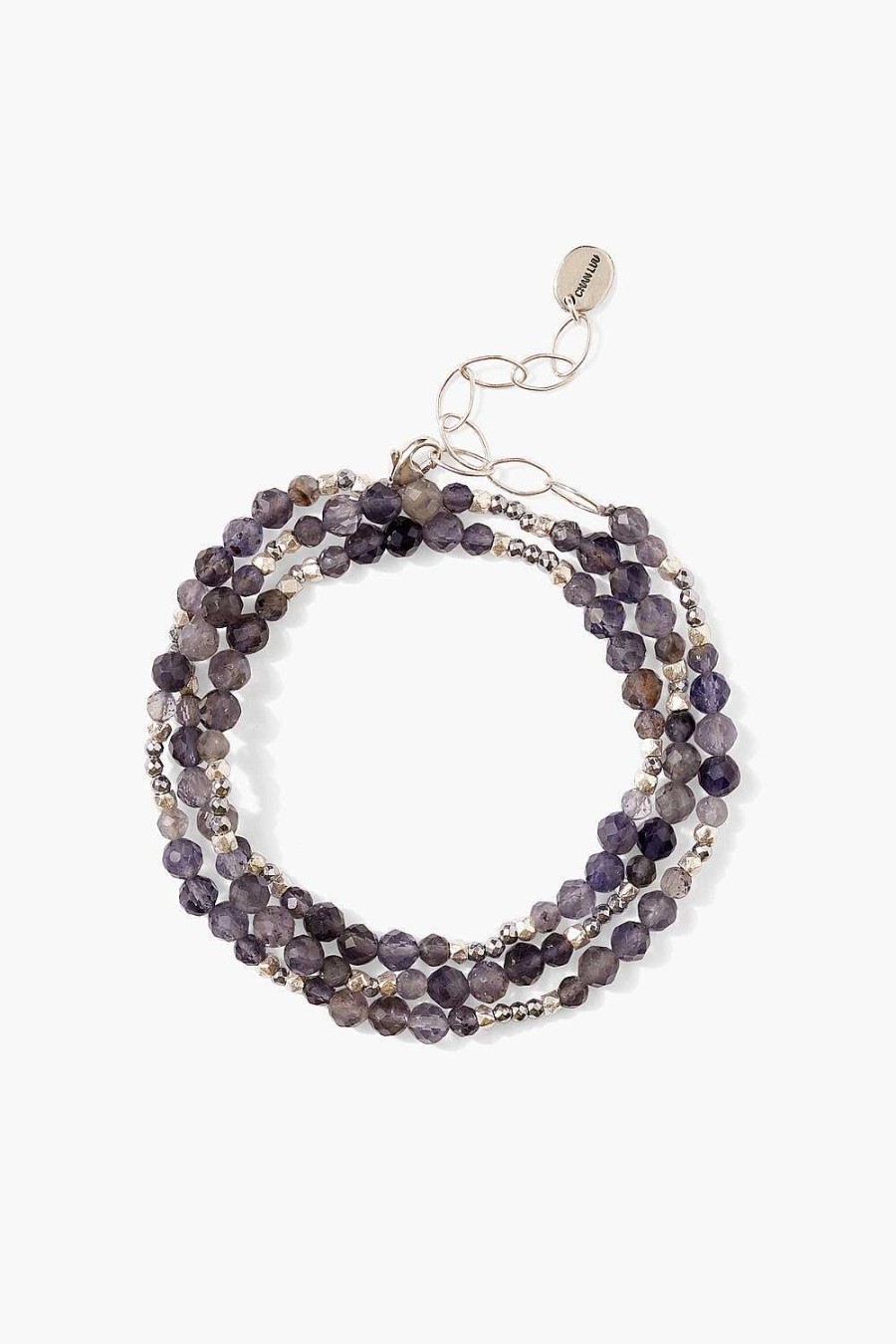 Jewelry Chan Luu | Granada Naked Wrap Bracelet Iolite Silver