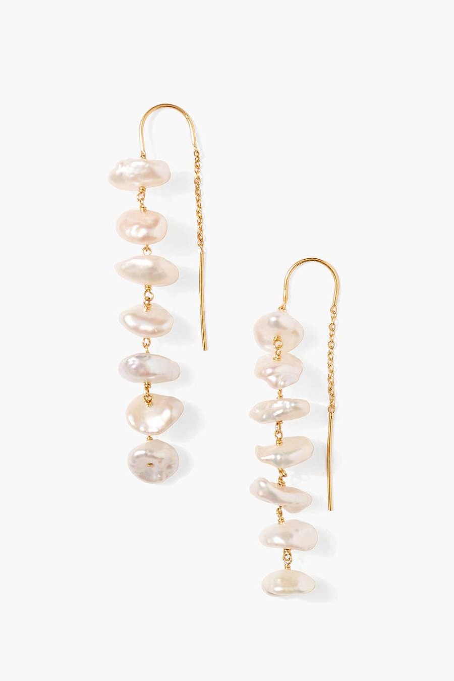 Jewelry Chan Luu | Anini Thread Thru Earrings Gold