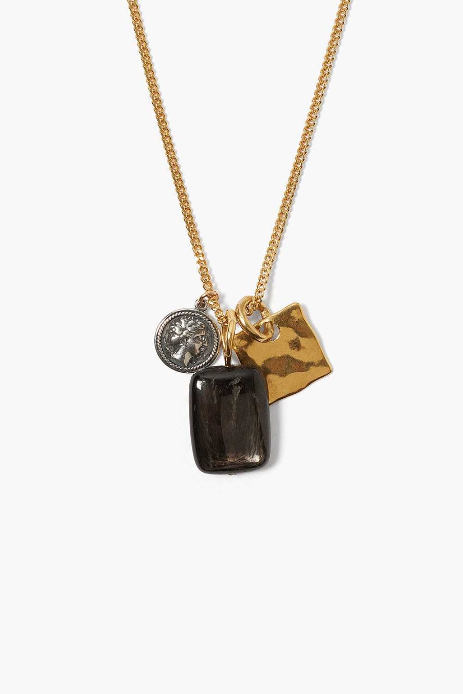 Jewelry Chan Luu | Minerva Charm Necklace Hypersthene