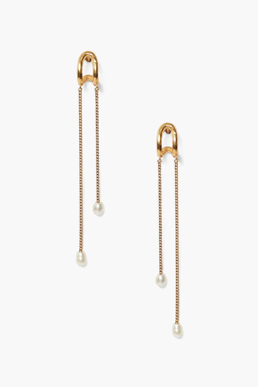 Jewelry Chan Luu | Arc Pearl Drop Earrings Maxi