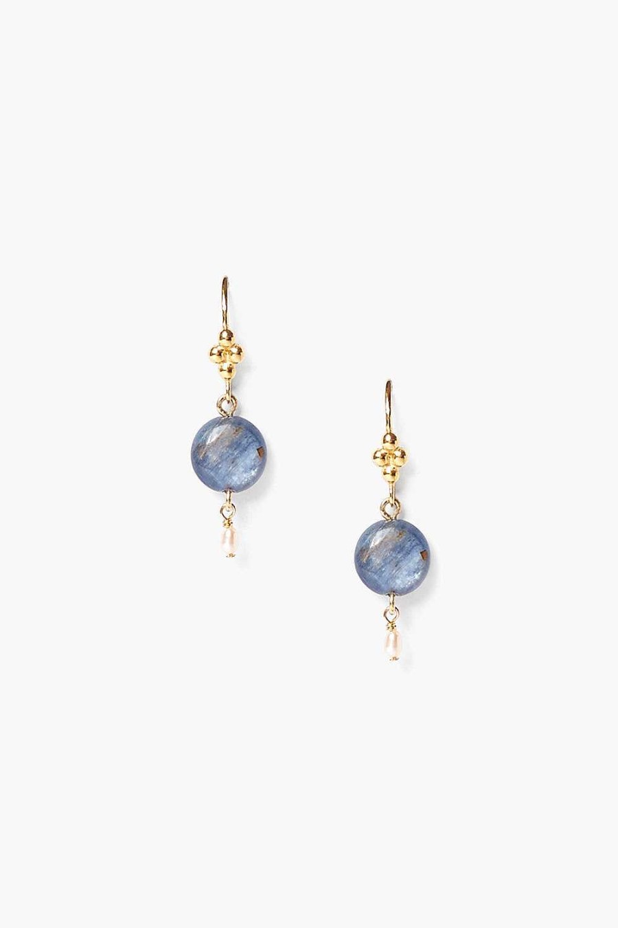 Jewelry Chan Luu | Kyanite And Pearl Drop Earrings