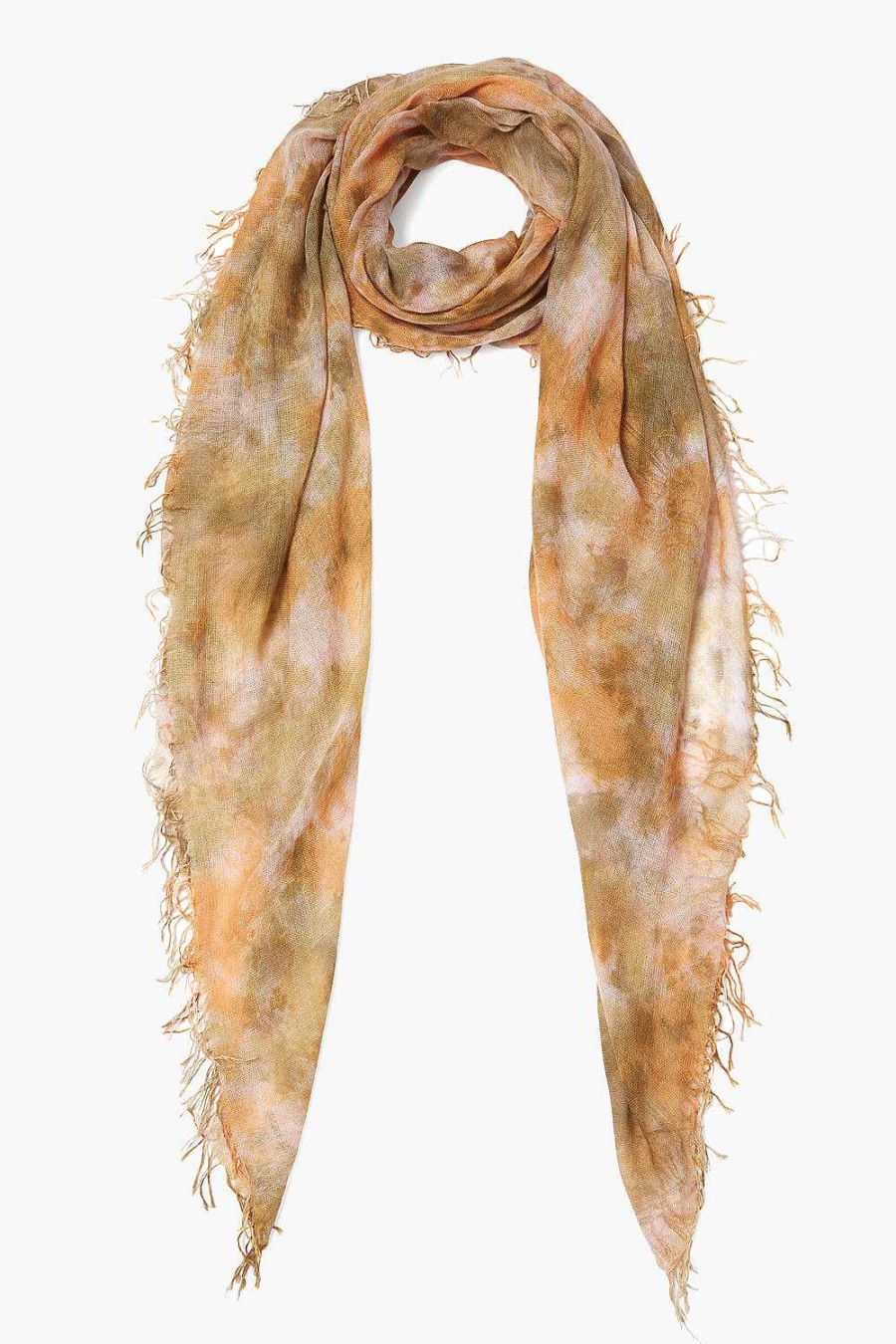 Accessory Chan Luu | Avocado Watercolor Cashmere And Silk Scarf