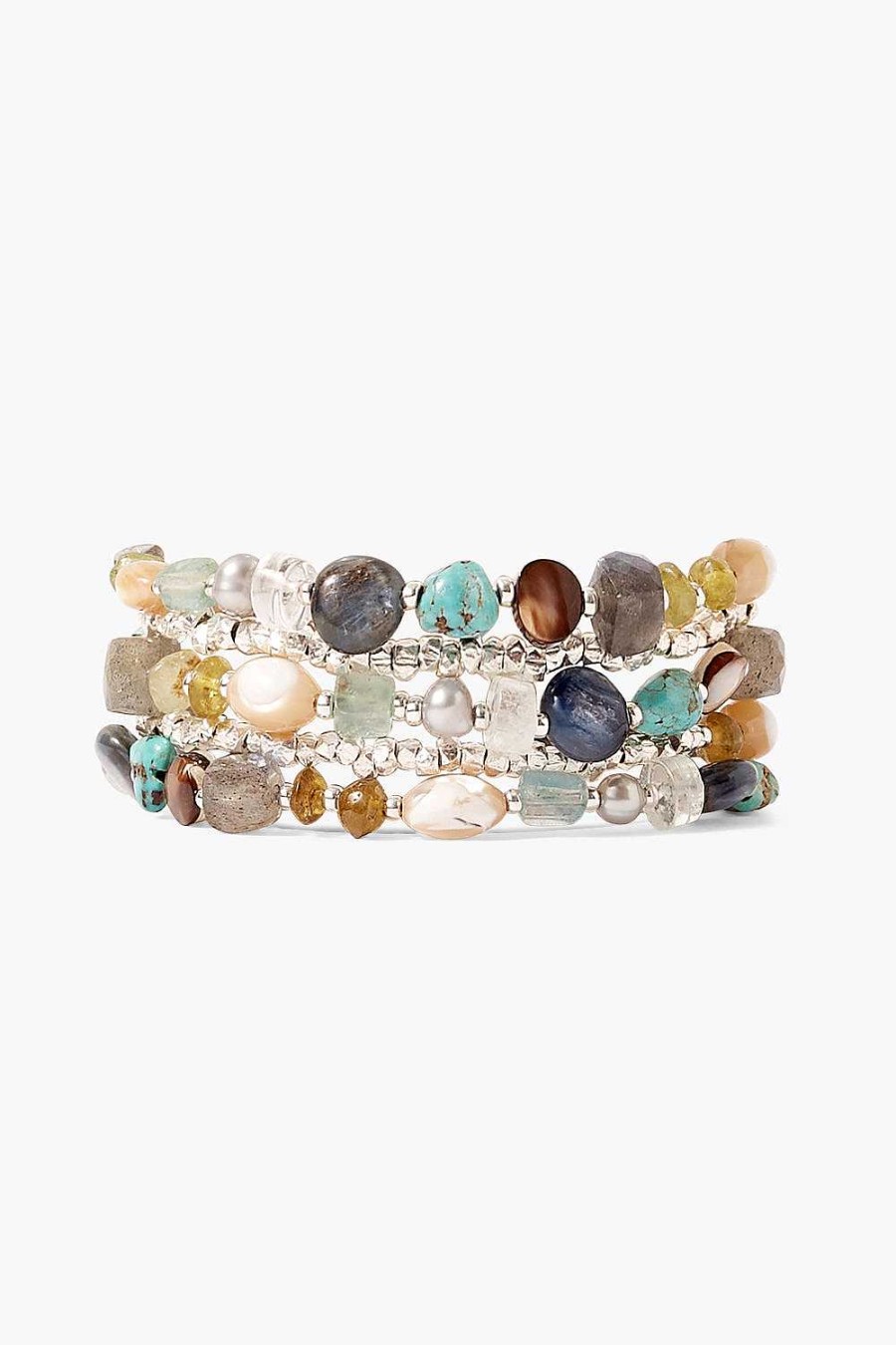 Jewelry Chan Luu | Jubilee Naked Wrap Bracelet Blue Mix