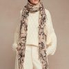 Accessory Chan Luu | Egret Painterly Floral Cashmere And Silk Scarf