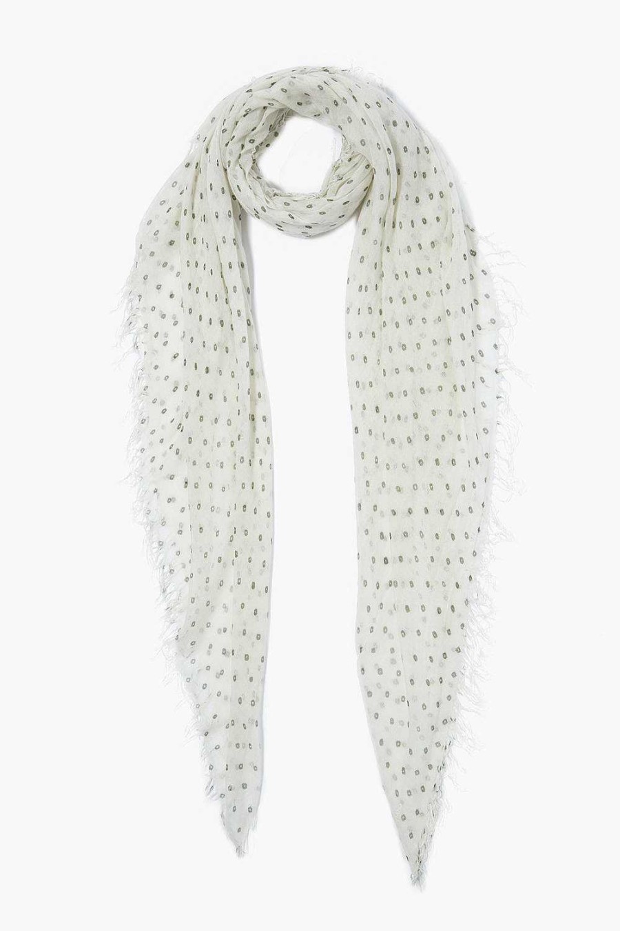 Accessory Chan Luu | Kombu Dot Cashmere And Silk Scarf